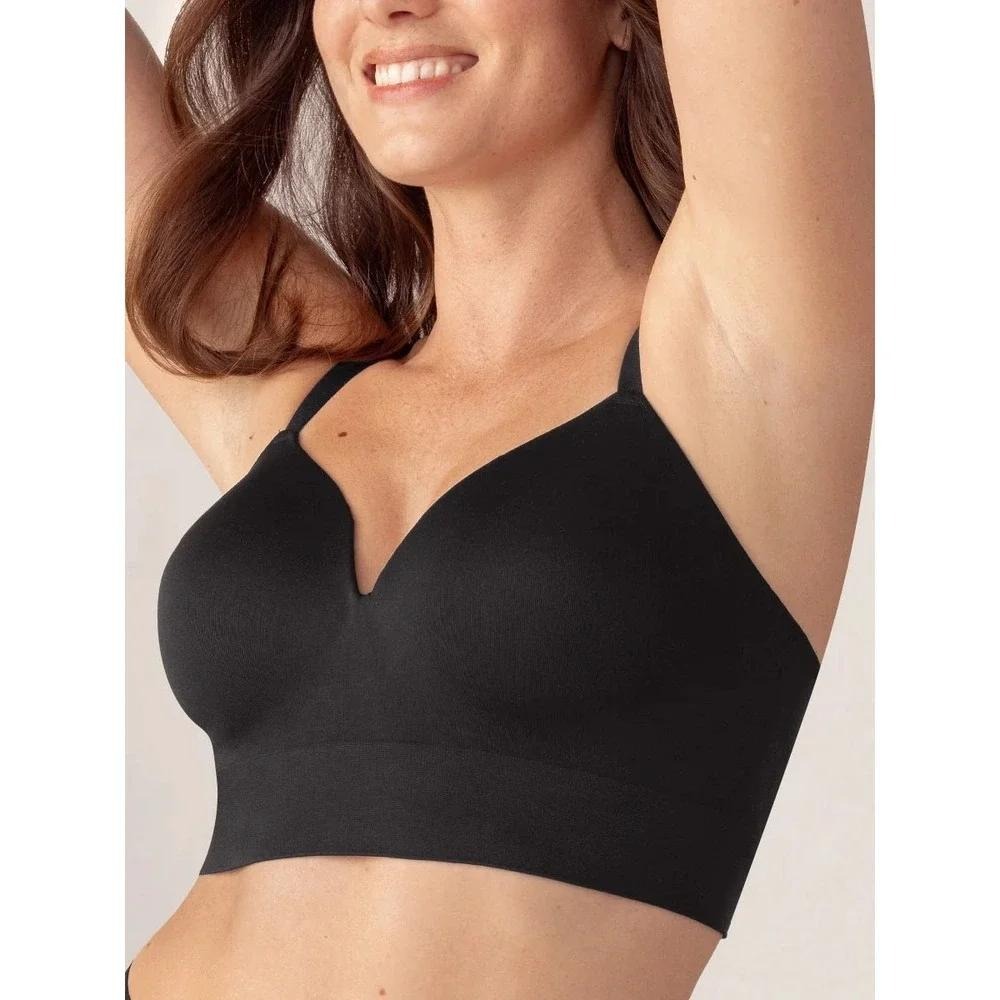 Truekind Daily Comfort Wireless Bra Black XL New With Tags